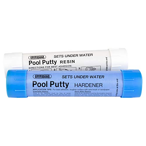 Epoxybond Pool Putty 2-Part Set, 14 oz in use